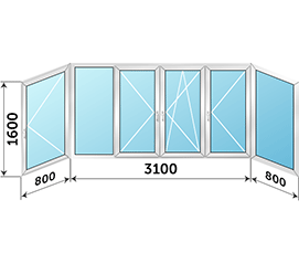 Окно на лоджию Provedal 4700x1600 в доме II-18/12