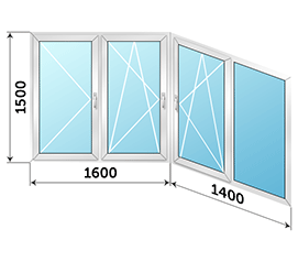 Окно на балкон Provedal 3000x1500 в доме II-18/12