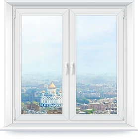Окно ПВХ двухстворчатое Reachmont Universal 60